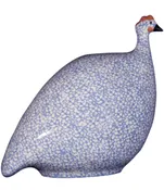 Small White w/ Lavender Guinea Hen | La Pintade Caillard Guinea Hens by Heidi Caillard