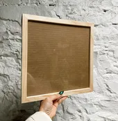 11x11 Natural Wood Frame Glass PICKUP ONLY