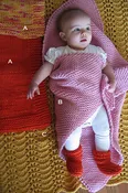 Bulky Baby Blanket and Booties