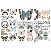 REDESIGN DECOR TRANSFERS® – PAPILLON COLLECTION – 3 SHEETS, 6″X12″