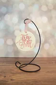 4” It’s A Girl Ornament/ Hand Made, Hand Stamped Gift Tag — POTTERY CREATIONS