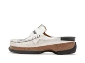 Addams - White | Penny Loafer-Style Mules | Fluevog Shoes