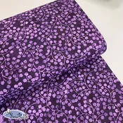 112" Wide Batik - Gardenista Vine - Barolo