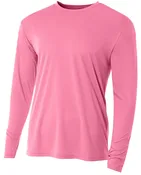 A4 Cooling Performance Long Sleeve Tee - Pink