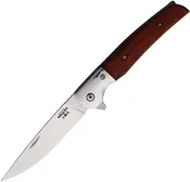 Bear & Son Rancher Sideliner Cocobola 3.37 Inch Plain Satin Drop Point BRCB21
