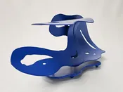 steel wave sculpture - Trestles Blue Barrel — studio-gerardi