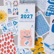 2027 Illustrated Postcard Tear Off Calendar