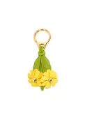 Daisy Flower Leather Bag Charm