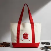 DST Sorority Large Canvas Tote Bag Reusable Merch