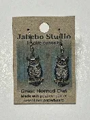 Earrings- Great Horned Owl