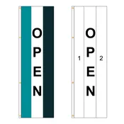 2 Color Vertical Open Flag - Customizable Property Flag - PFS 203