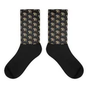 Requiem Salvage Logo All Over Print Socks with Black Feet