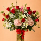 2 Dozen Roses Arrangement Premium