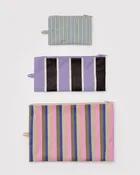 Baggu Flat Pouch Set in Candy Shop Stripes | Highlow Studio
