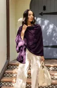 The Dreamsoft Organic Cotton Travel Scarf - Blackberry
