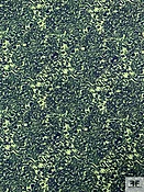 Abstract Swirls Printed Soft Rayon Jersey Knit - Pear Green / Dark Navy