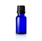 15 ml. Glass Bottle | Blue | 10-Pack