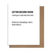 Card not text- Greeting Card