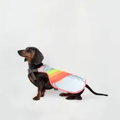 GoFluo Dog Wear Luna, Flourescent, Water Repellent, Grey Reflective