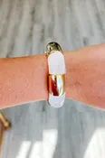 Audrey Bracelet, White