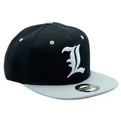 Abysse America Death Note - "L" Snapback Black & Grey One Size Hat