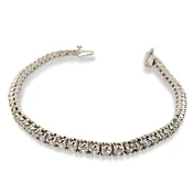 14K 4.00 ct diamond tennis bracelet
