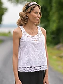 Anglaise Camisole - White