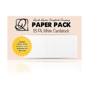 18 Sheets of 12"x12" 80lb White Cardstock