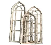 ALL WOOD CATHEDRAL SET OF 3