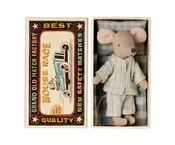 Maileg Mouse Big Brother Pajama in Matchbox