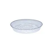 8" Clear Plastic Saucer — EcoGarden Supply