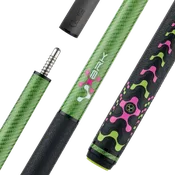 Poison VX Break Cue with Venom Carbon Fiber Shaft - Green/Pink