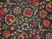 Belle Maison Daphine Linen Upholstery Drapery Fabric Harvest Floral NN47