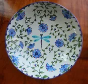 Ceramic Dragonfly Serving Bowl