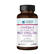 Antarctic Red Krill Oil 1,000 mg with Omega-3, Heart Health & Antioxidant Support, 60 Softgels
