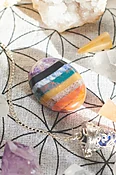 Bonded Chakra Worry Stone