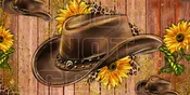 Cowboy Hat Pre-Printed License Platess - License Plate Sheets