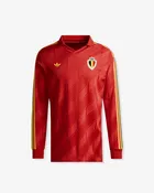 ADIDAS BELGIUM HOME L/S JERSEY 1986 - RED