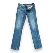 Abercrombie Fitch Jeans Mens 30×32 Blue Skinny Straight Dark Wash Button Fly
