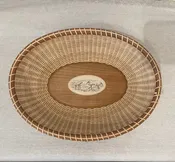 #2505 11 X 8” nest Corian disk w/shore birds