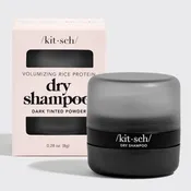 Dark Volumizing Rice Protein Dry Shampoo with Puff
