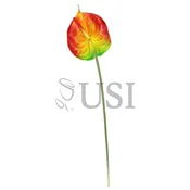 Anthurium Flower Stem Real Touch, 26in, Orange