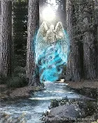 Blue Angel - Guardian of the Garden of the Tree of Life