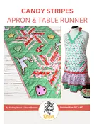 Candy Stripes Apron & Table Runner Downloadable Pattern