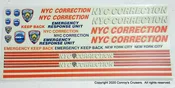 1/24th scale N-Y-C Correction Decals