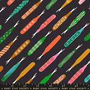 1 800 Notion Seam Rippers Cotton Quilting Fabric - Soft Black RS5210 15