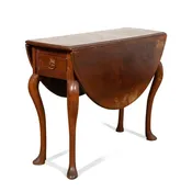 18th Century George III Cuban Mahogany Dropleaf Tea Table — White Barn Antiques