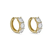 4.5CTW LAB-Created Chubby Diamond Hoops