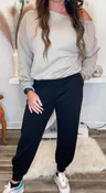 Aelin Super Soft Black Joggers