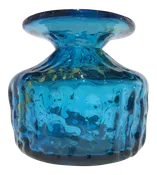 Early Handcrafted Signed Glass Vase by Michael Harris for MDina